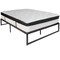 Emma and Oliver 14" Platform Bed Frame & 10" Mattress in a Box - No Box Spring Required